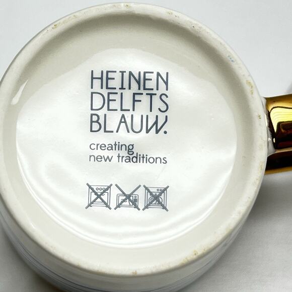 Heinen Delfts Blauw Coffee Tea Cup Mug Golden Ear Kingfisher Beautiful Fun Mug - Picture 5 of 8